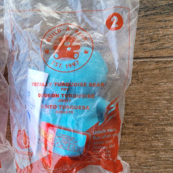 McDonald's Happy Meal Toy Build-A-Bear Workshop Bears 2015 Pink Blizzard Reindee - Picture 5 of 6